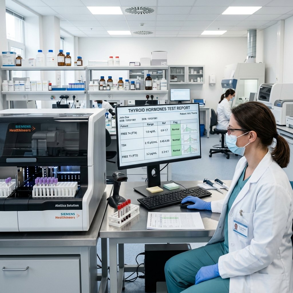 Thyroid diagnostic testing on automated analyzer in Washim